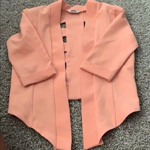 Girls peach fashion blazer